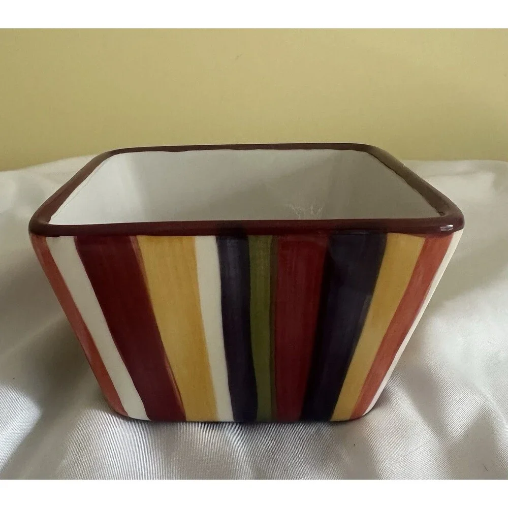Pampered chef simple additions stripes 4 1/2 in. bowl